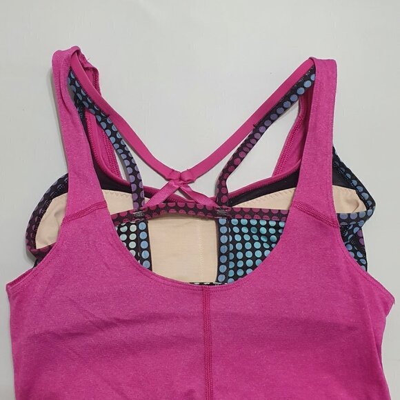 Lululemon Solid Pink Tank Top Sports Bra - Picture 7 of 10